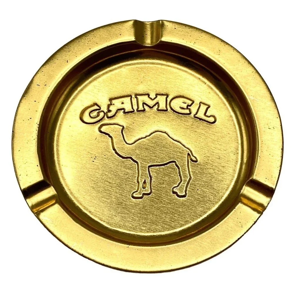 Camel Ash Tray 1990 Set of 10 Metal Vintage Nostalgia Smoking Bar Disposable NEW